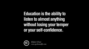 without losing your temper or your self confidence losing education