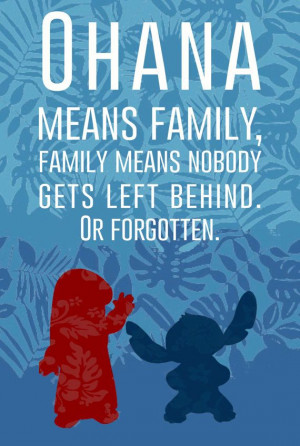 Lilo and Stitch Quotes Ohana Means Family