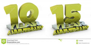 images of 10 and 15 year anniversary royalty free stock images image ...