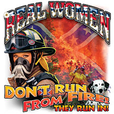 Firefighter Women Rebel T-Shirt