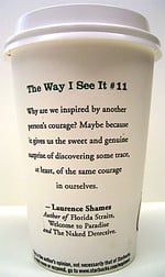 Starbucks quote-cups irk women’s group By Tim Nudd