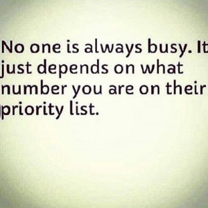 no one is always busy