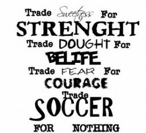 Soccer quotes and sayings motivational fear courage