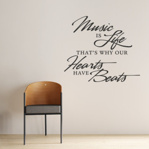 celebrate your passion for music with this wall quote decal musicians ...