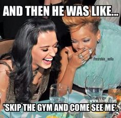 Gym humor...fit girls be like