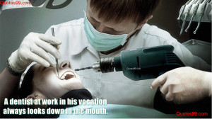 Funny Dentist Pictures A dentist at work in his