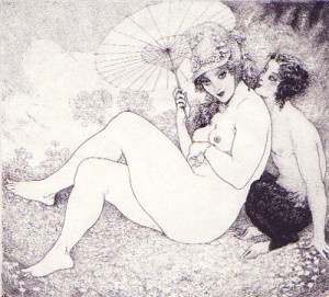 Norman Lindsay Etching...