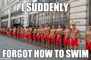 suddenly forgot how to swim