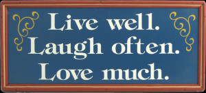 ... Kitchen Gifts Kitchen Wall Decor Live Well Laugh Often Love Much Sign