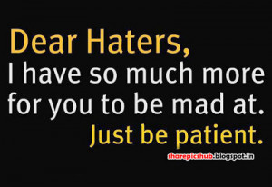 Haters Quote in English With Pic | Attitude Quote Image For Facebook
