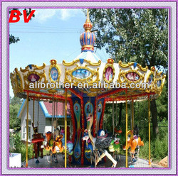 Children's Love !!! zoo models carousel musical mini carousel horse