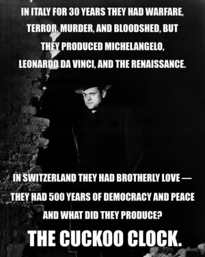Orson Welles as Harry Lime in The Third Man | 15 Movie Quotes You ...