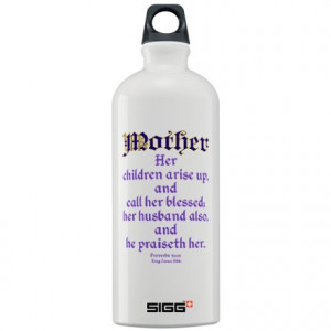 ... Beautiful Water Bottles > Mothers Day Bible Quote Sigg Water Bottle