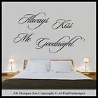 Hello Kitty Always Kiss Me Goodnight Wall Quotes Wall Stickers Wall ...