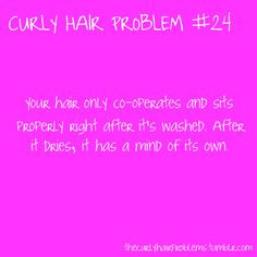 Curly Hair Quotes Tumblr Curly hair problems.