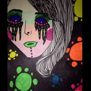 ... sharpies #neon #drawing #draw #quote #art #wow #idk #idek #hashtag