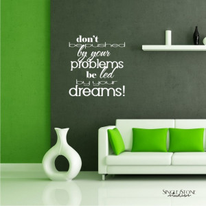 Wall Decals Quote Led By Dreams - Vinyl Text Wall Quotes. $28.00, via ...