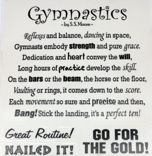 Need For Gymnastics | want2scrap.com Gymnastics 3, Gymnastics Quotes ...