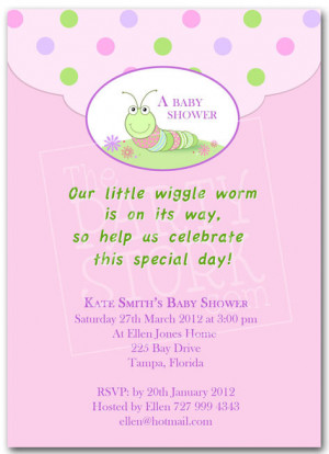 Quotes For Baby Girl Shower Invitations