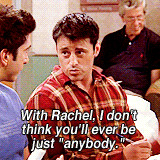 Ross + Joey + air quotes