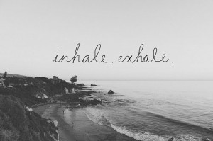 black and white, exhale, inhale, note, quote, typography