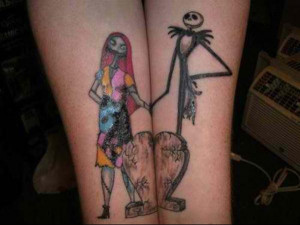 Are you two fans of Nightmare Before Christmas? This tattoo is perfect ...