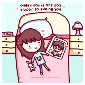 Missing someone gets easier every day. Because, even though it is one ...