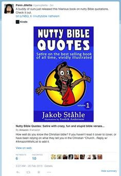 ... nutty Bible quotations. Check it out.