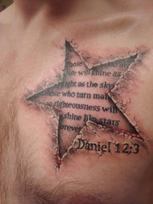 Christian Quote Tattoos For Men 3d bible quote... tattoo