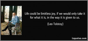 ... is given to us. (Leo Tolstoy) #quotes #quote #quotations #LeoTolstoy