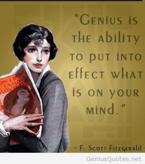 Genius quote with ability!