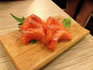 salmon sashimi salmon sashimi photo shared by matt