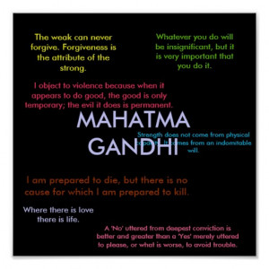 Gandhi Quotes Print
