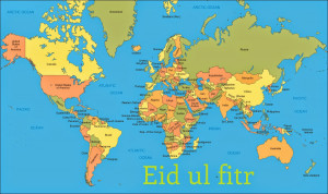 Eid ul fitr in different country & lanugage