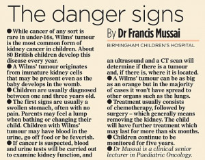 warning signs warning signs it is treated as kidney cancer