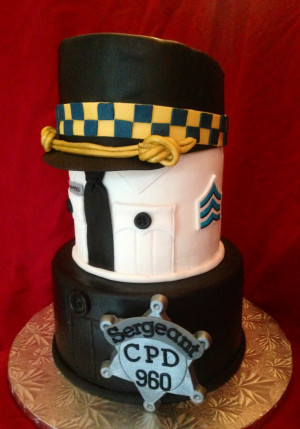 Chicago Police Retirement Cake