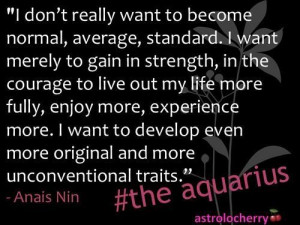 aquarius quotes and sayings | Star Sign Quotes Aquarius Anais Nin