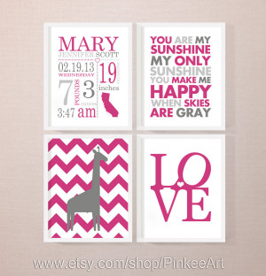 New Baby Girl Quotes Personalized new baby gifts