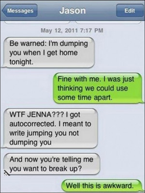 Boyfriend and Girlfriend Text Fail