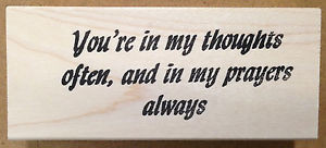 ... -Rubber-Stamp-Christian-Stamps-Friendship-Sayings-Youre-In-My-Prayers