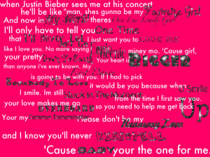 Justin Bieber Song Quote - justin-bieber-quote