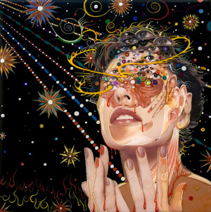 ... me on to the work of Fred Tomaselli yesterday. This dude is goooooood
