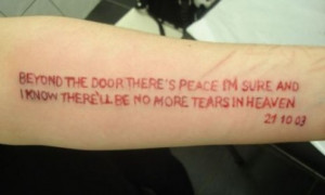 Tattoo Ideas: Quotes on Death, Heaven, Mourning