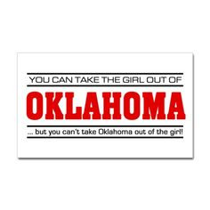 Oklahoma girl sticker