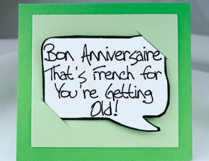 French Birthday Card - Funny French Quote for Birthdays - Funny Magnet ...