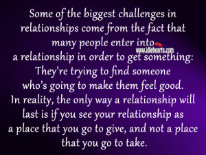 some of the biggest challenges in relationships come from the fact ...