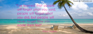 Maya Angelou Quote Profile Facebook Covers