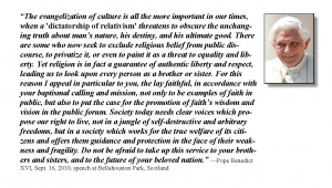 Pope Benedict XVI, April 18, 2005 homily prior to the conclave that ...