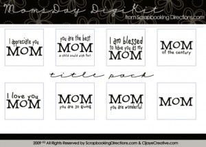 ... mother scrapbooking project ? These mom quotes and scrapbook images