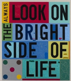 Always look on the bright side quotes colorful typography bright